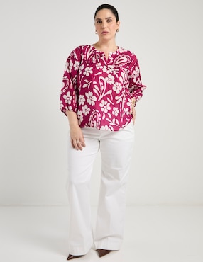 Blusa Weekend Plus manga 3/4 para mujer