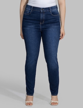 Jeans skinny cintura alta Oh Pomp para mujer