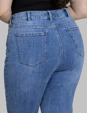 Jeans straight Oh Pomp para mujer