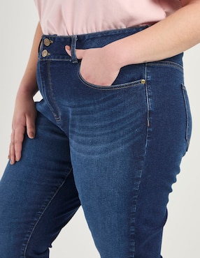 Jeans skinny cintura alta Contempo Plus para mujer
