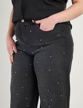 Jeans amplio cintura Contempo Plus para mujer