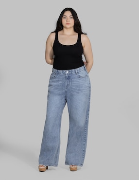 Jeans straight Oh Pomp para mujer