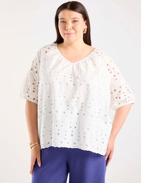 Blusa Weekend Plus manga al codo para mujer