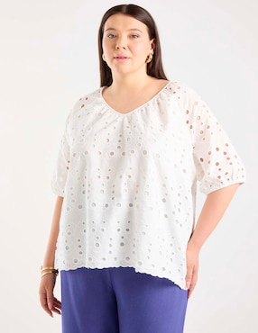 Blusa Weekend Plus manga al codo para mujer