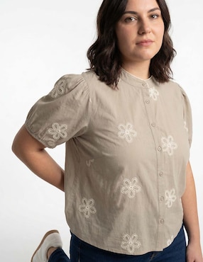 Blusa Weekend Plus manga corta para mujer