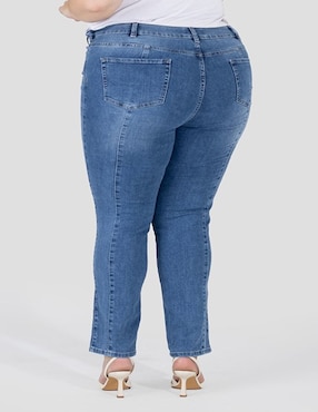 Jeans skinny cintura media Oh Pomp para mujer