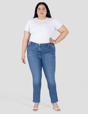 Jeans skinny cintura media Oh Pomp para mujer