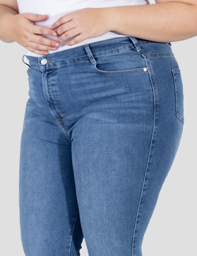 Jeans skinny cintura media Oh Pomp para mujer