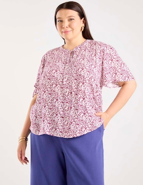 Blusa Weekend Plus manga corta para mujer