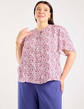 Blusa Weekend Plus manga corta para mujer