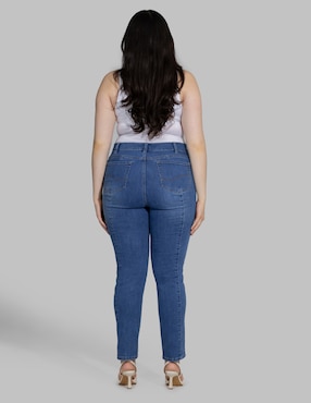 Jeans skinny cintura alta Oh Pomp para mujer