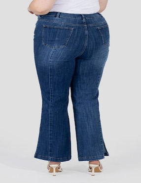Jeans flare cintura alta Oh Pomp para mujer