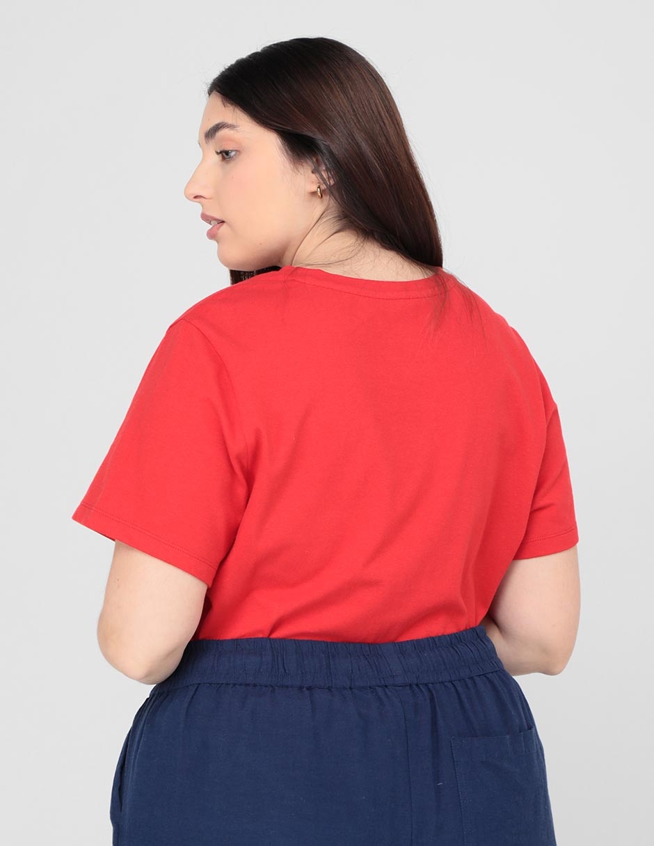 Playera manga corta Weekend Plus cuello redondo para mujer