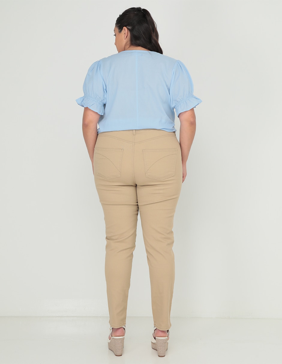 PANTALON WEEKEND PLUS, 44, KHAKI CLARO