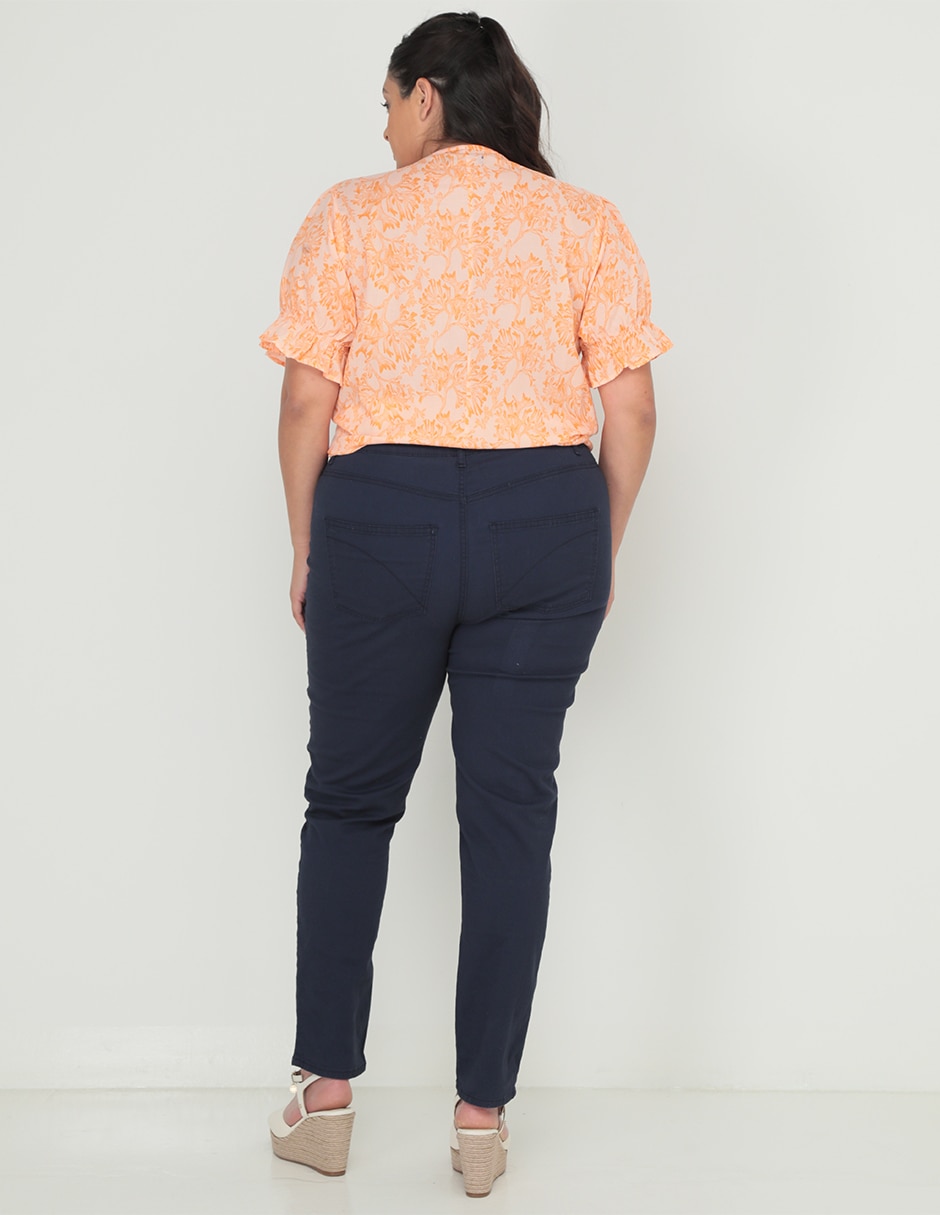 Pantalón capri slim para mujer 2
