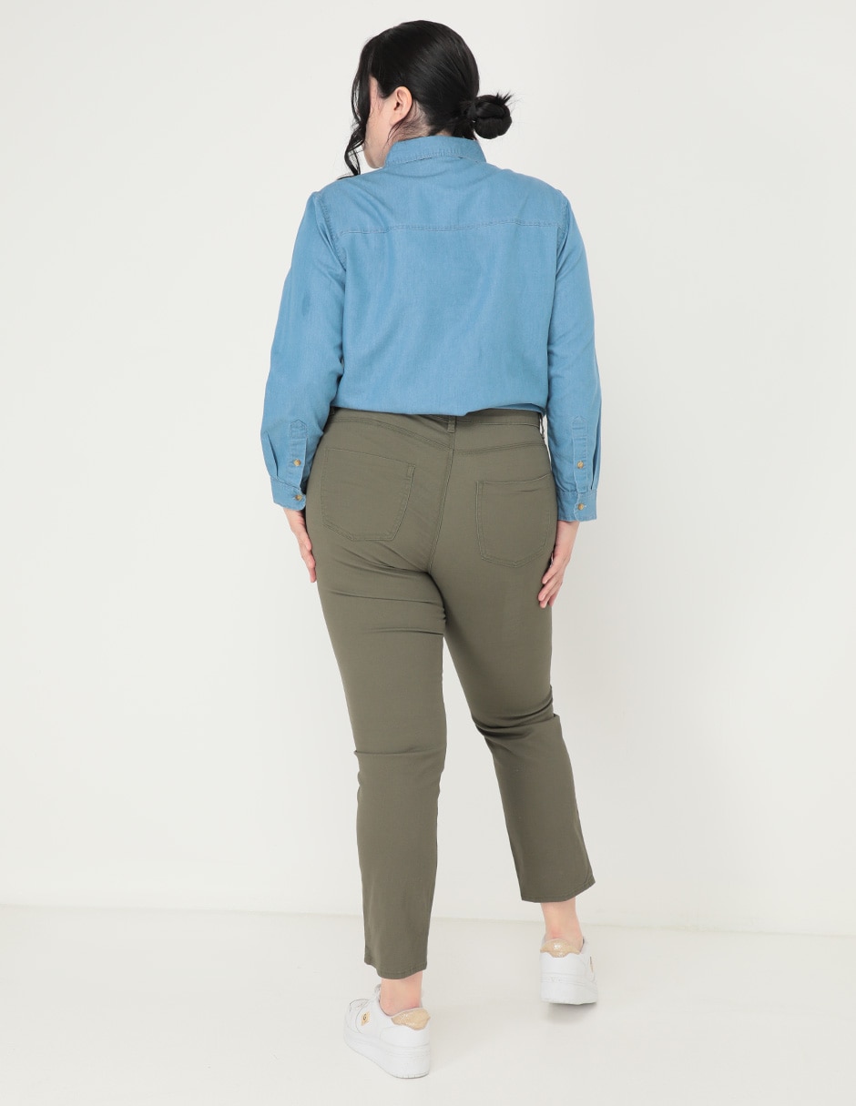 Pantalón de vestir straight para mujer 2