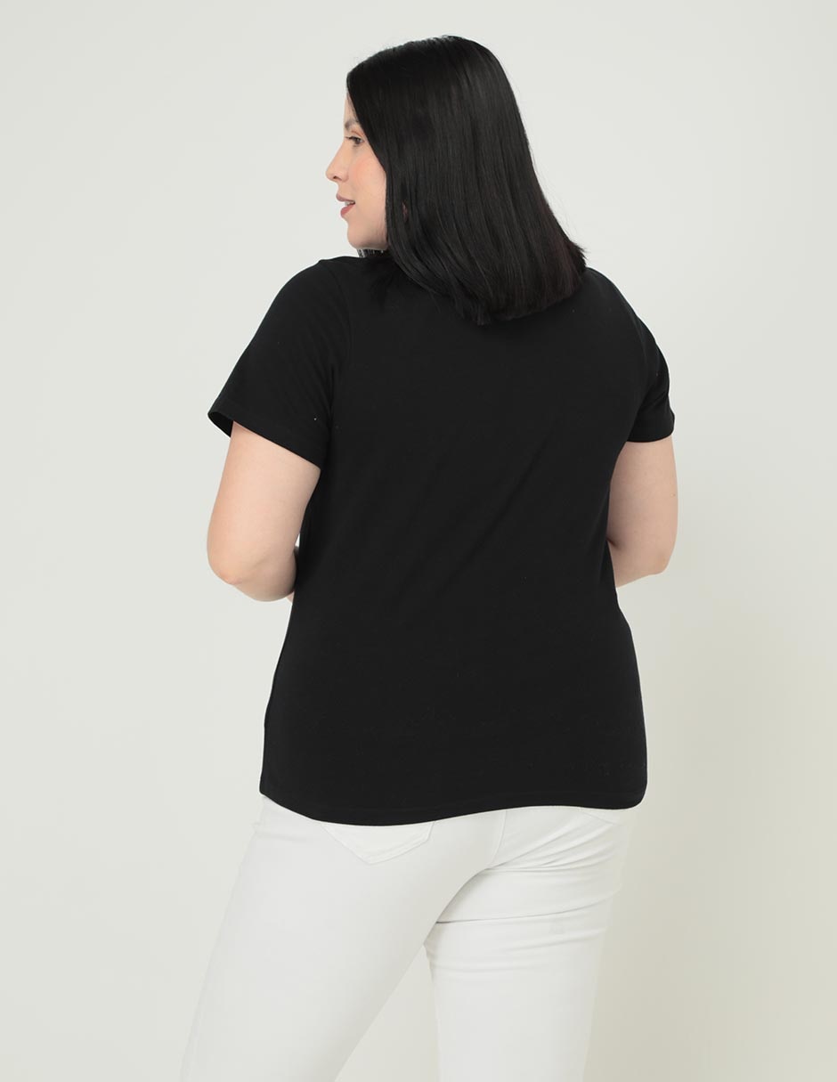 Playera manga corta Weekend Plus cuello redondo para mujer
