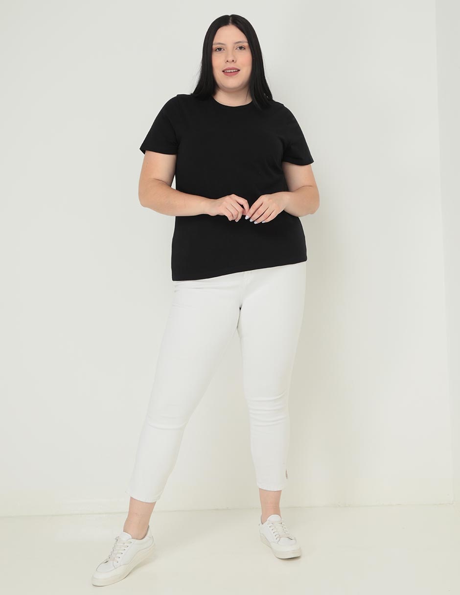 Playera manga corta Weekend Plus cuello redondo para mujer