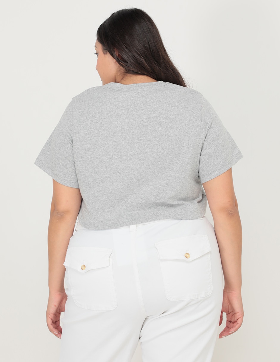 Playera cuello redondo para mujer 2