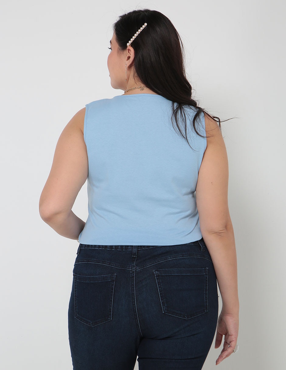 Top cuello redondo tirante ancho 2