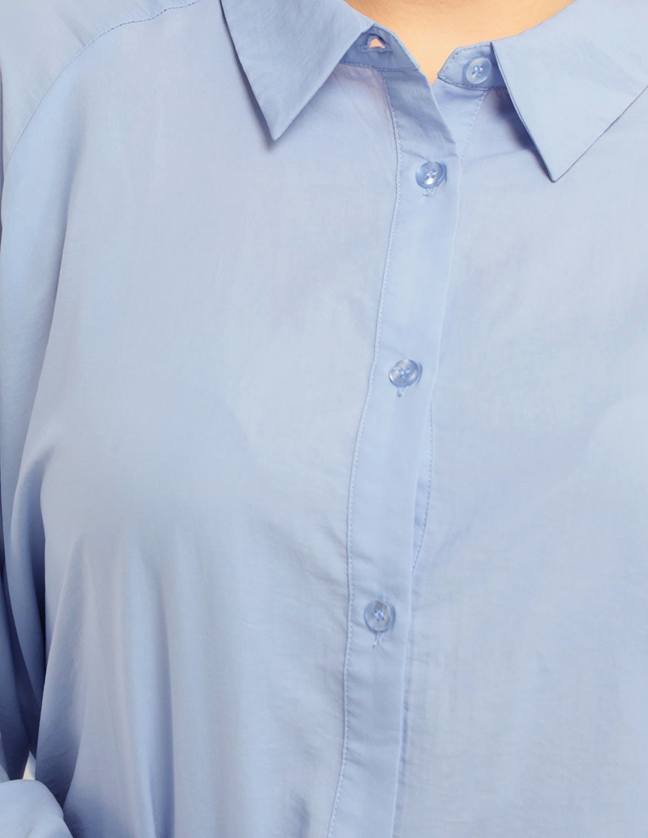 Blusa Contempo Plus manga larga para mujer