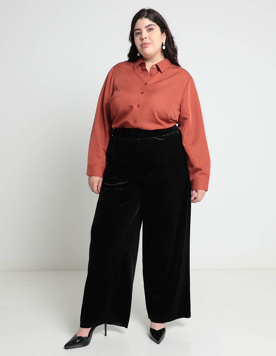 Blusa camisera manga larga para mujer 3