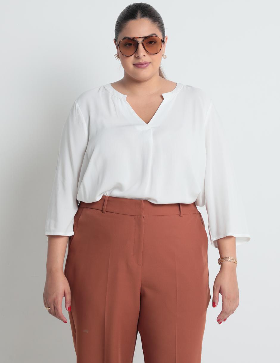 Blusa manga 3/4 para mujer Blusa manga 3/4 para mujer