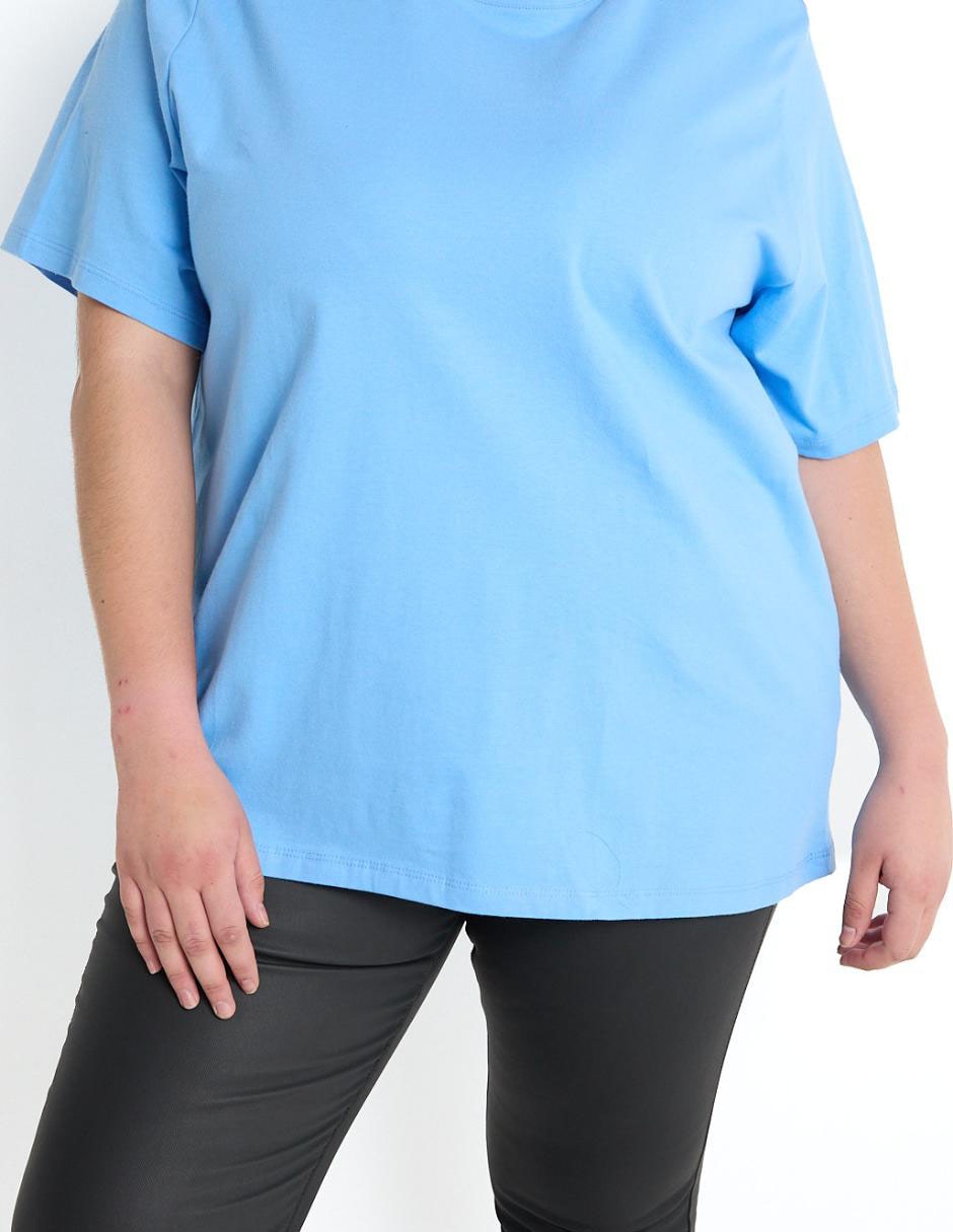 Playera manga corta cuello V para mujer 5