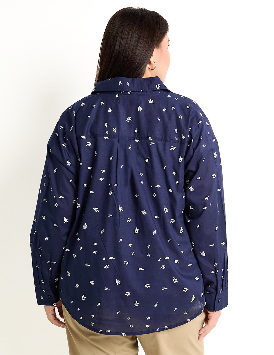 BLUSA WKMX25106-C01 W, 40, AZUL MARINO