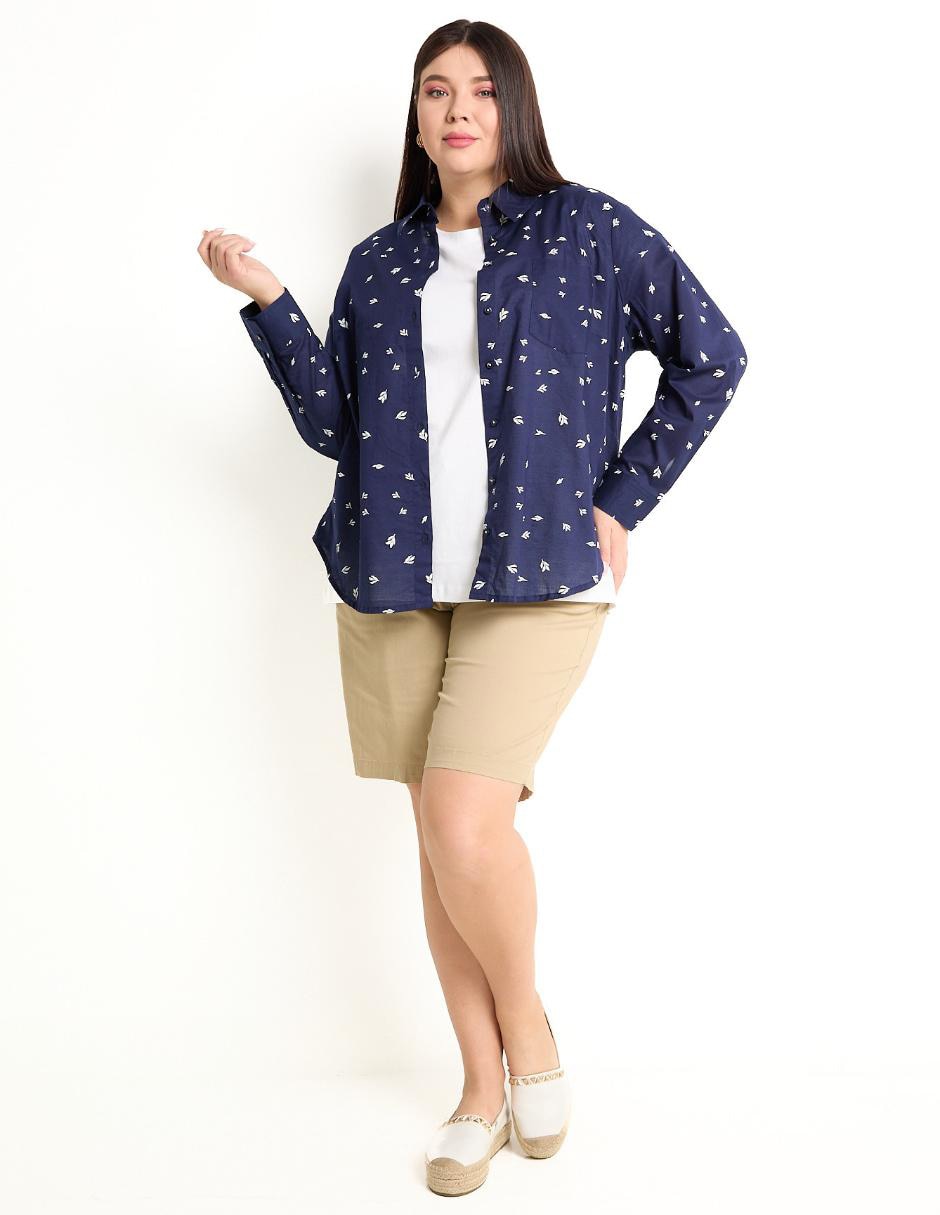 BLUSA WKMX25106-C01 W, 40, AZUL MARINO