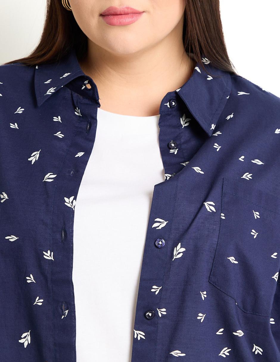 BLUSA WKMX25106-C01 W, 40, AZUL MARINO