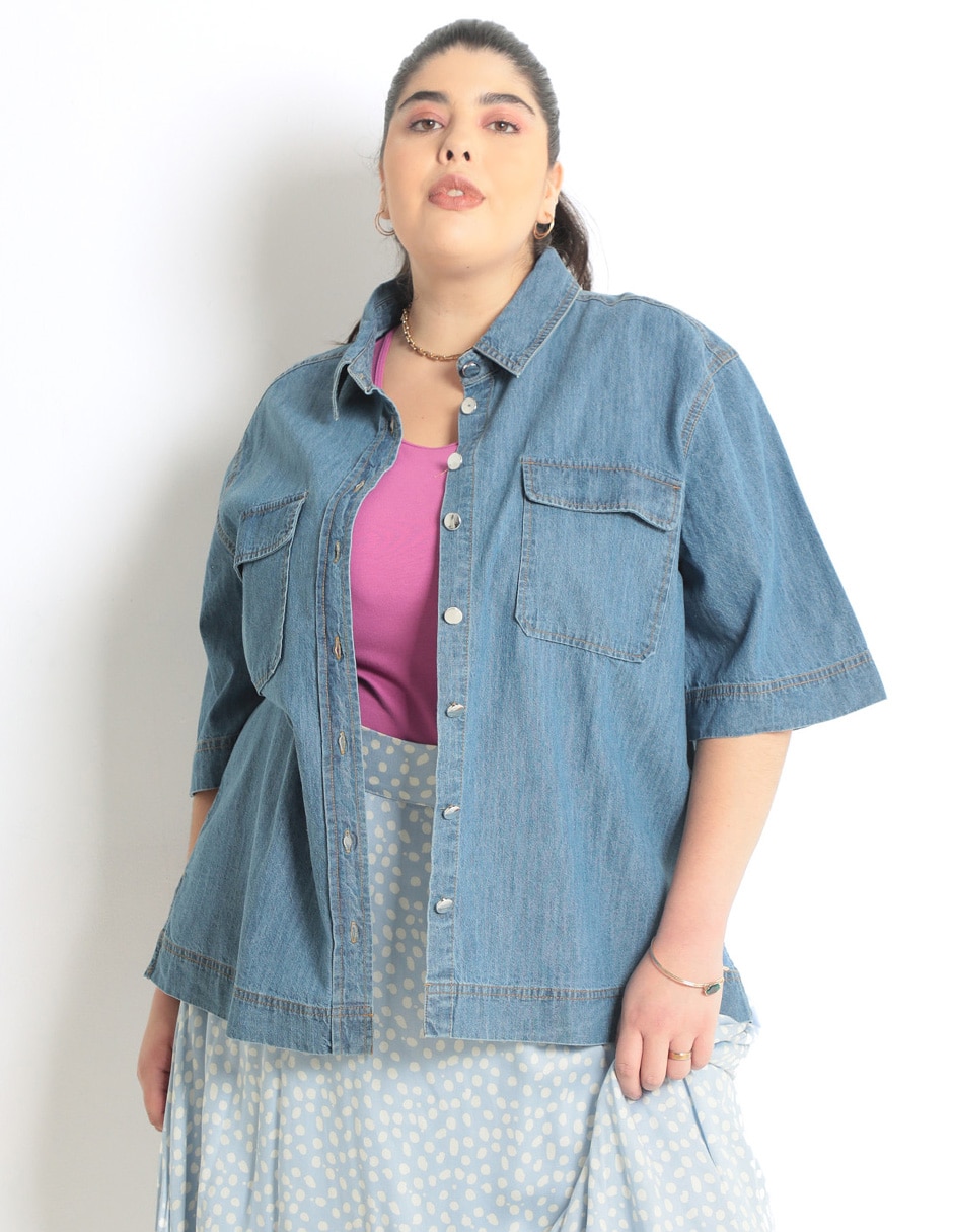Blusa manga 3/4 para mujer