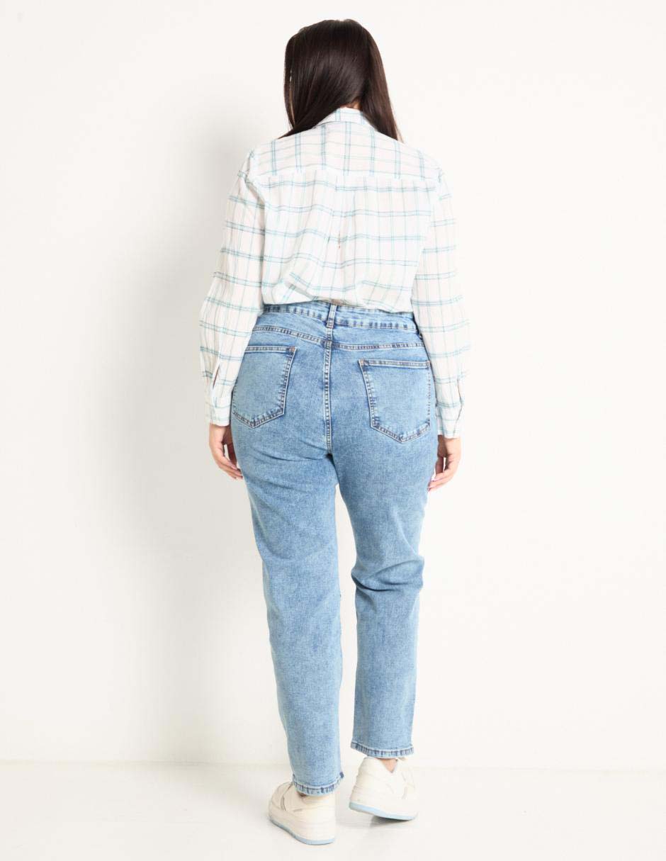 Jeans straight para mujer 2