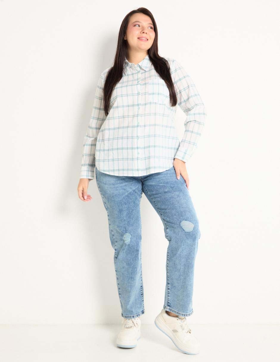 Jeans straight para mujer 3
