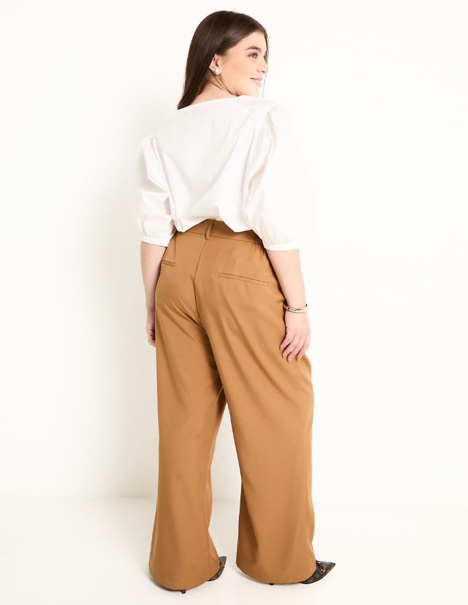 PANTALON CONTEMPO PLUS, 42, CAMELLO COM