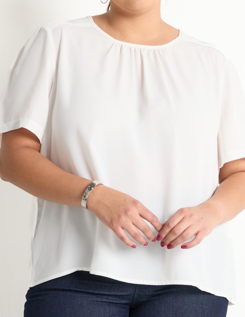 Blusa manga corta para mujer 4