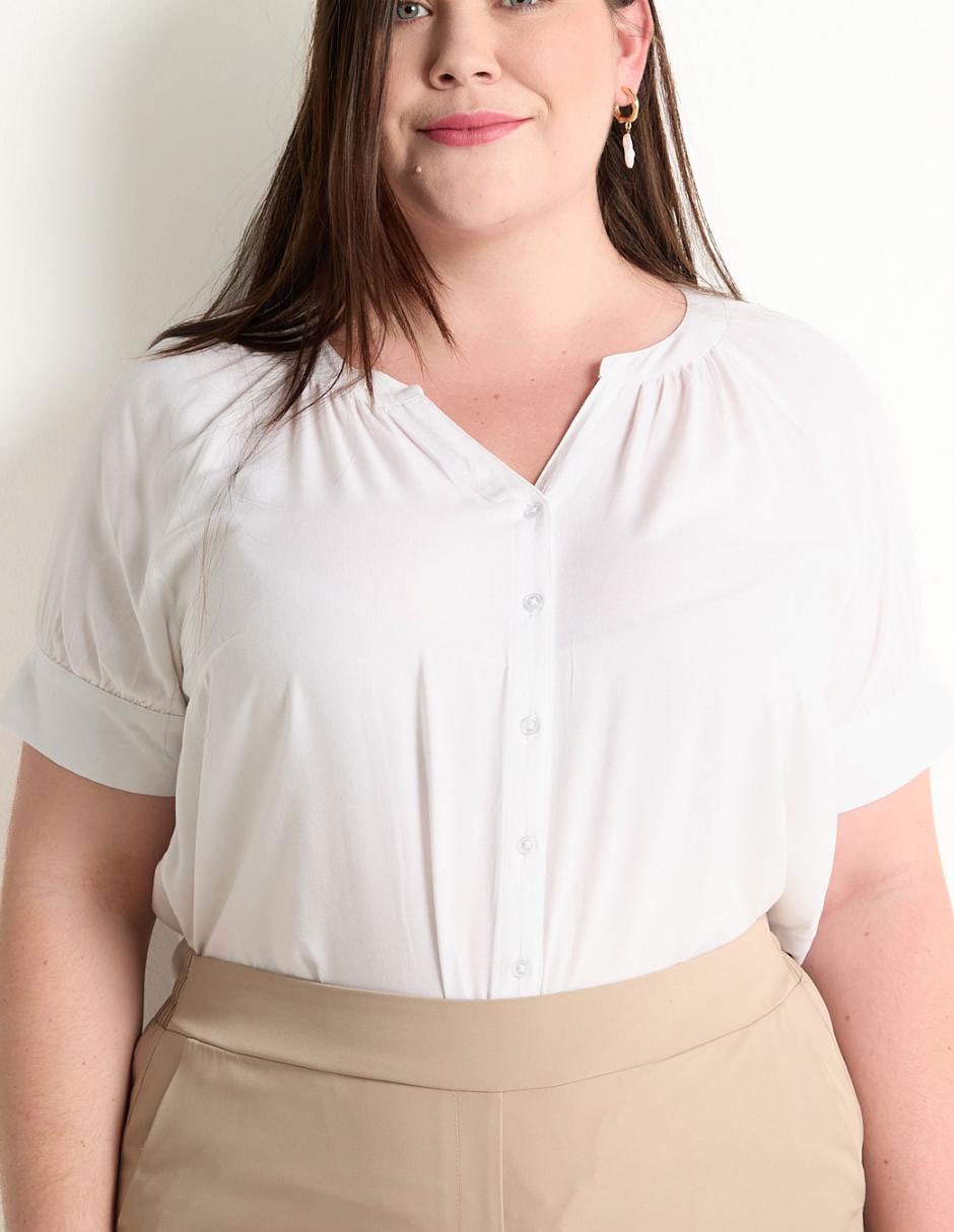 Blusa manga corta para mujer 4