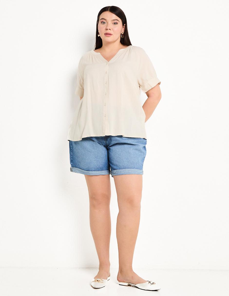 Blusa manga corta para mujer 3