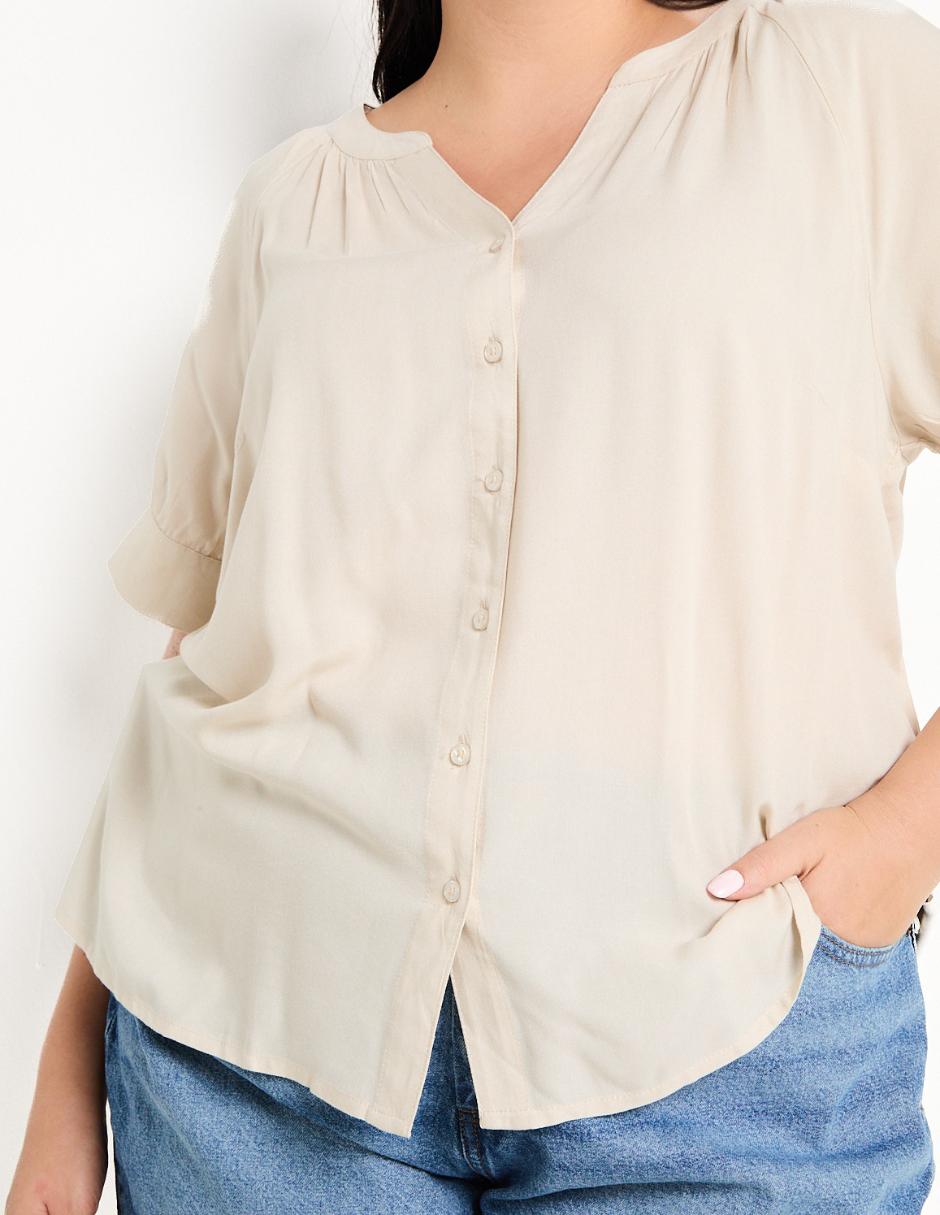 Blusa manga corta para mujer 4