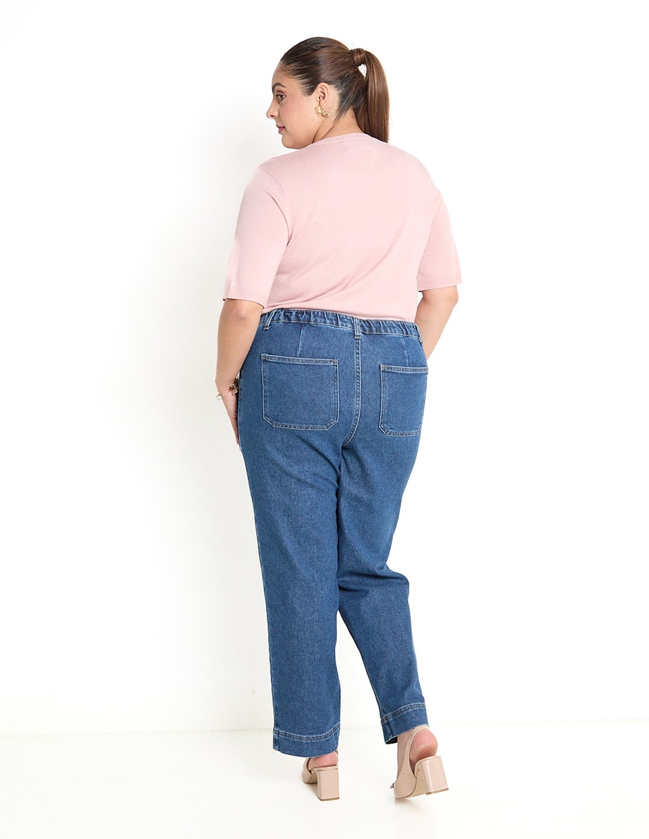 Jeans straight para mujer 2