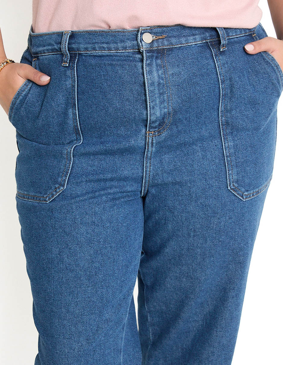Jeans straight para mujer 4