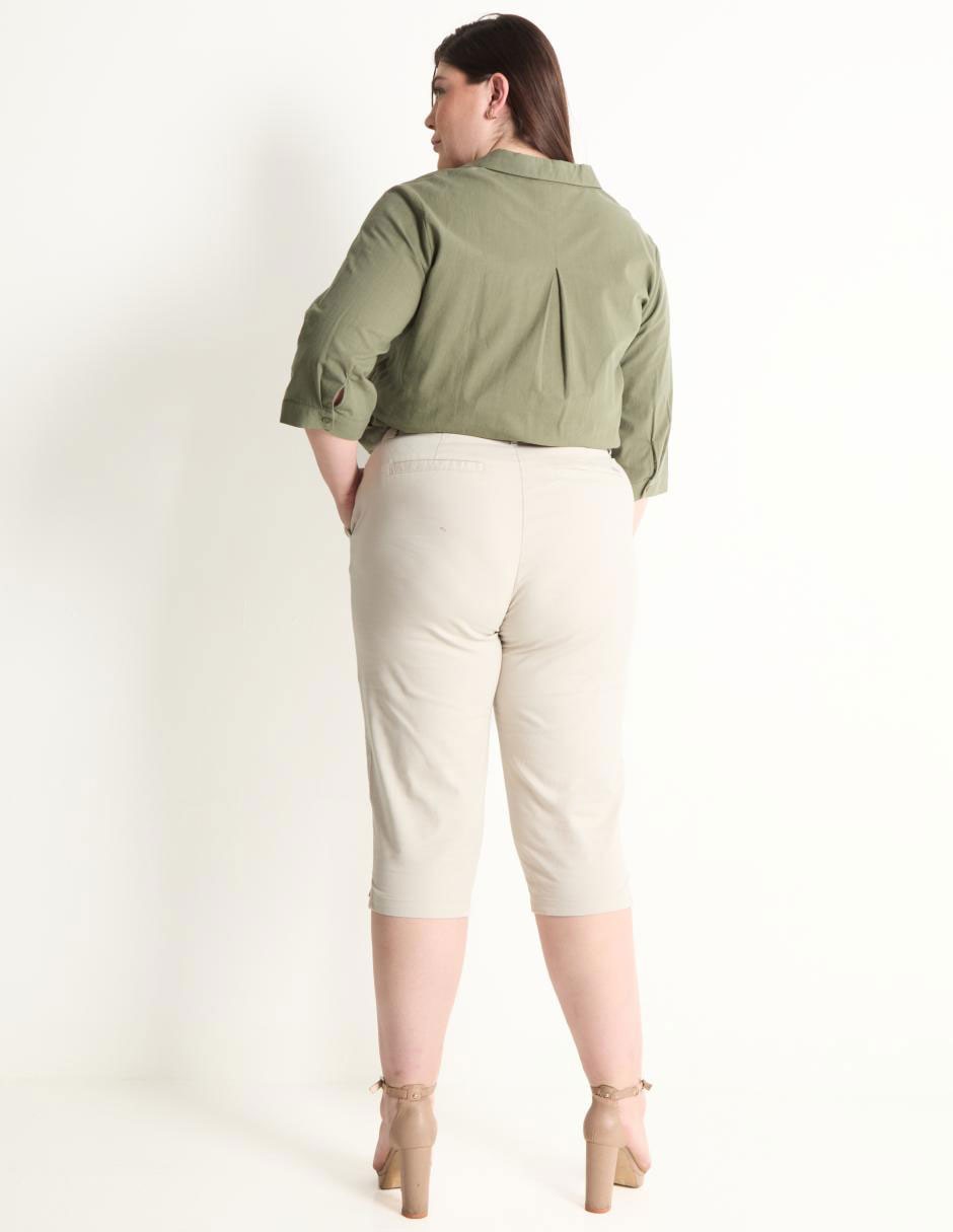 Pantalón capri regular para mujer 2