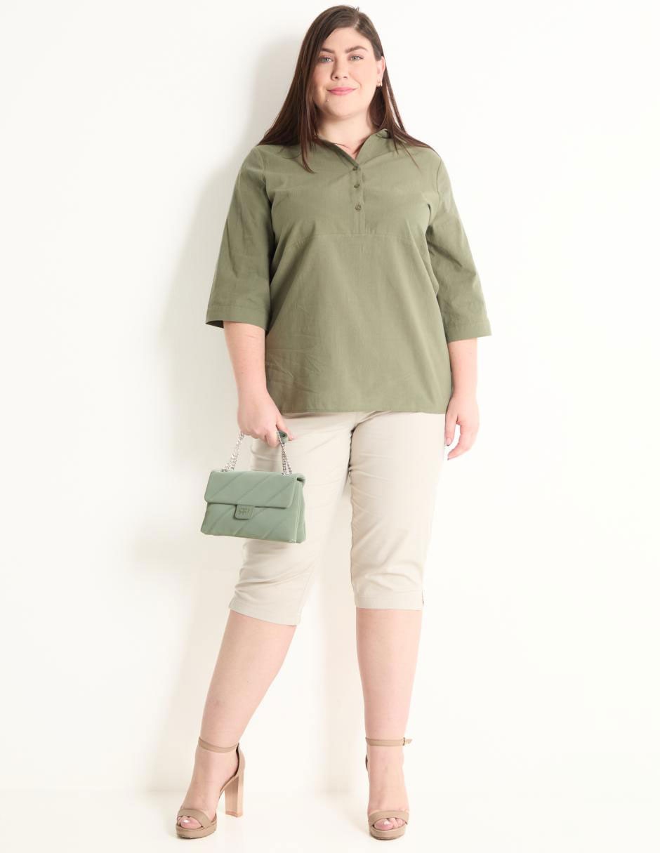 Pantalón capri regular para mujer 3