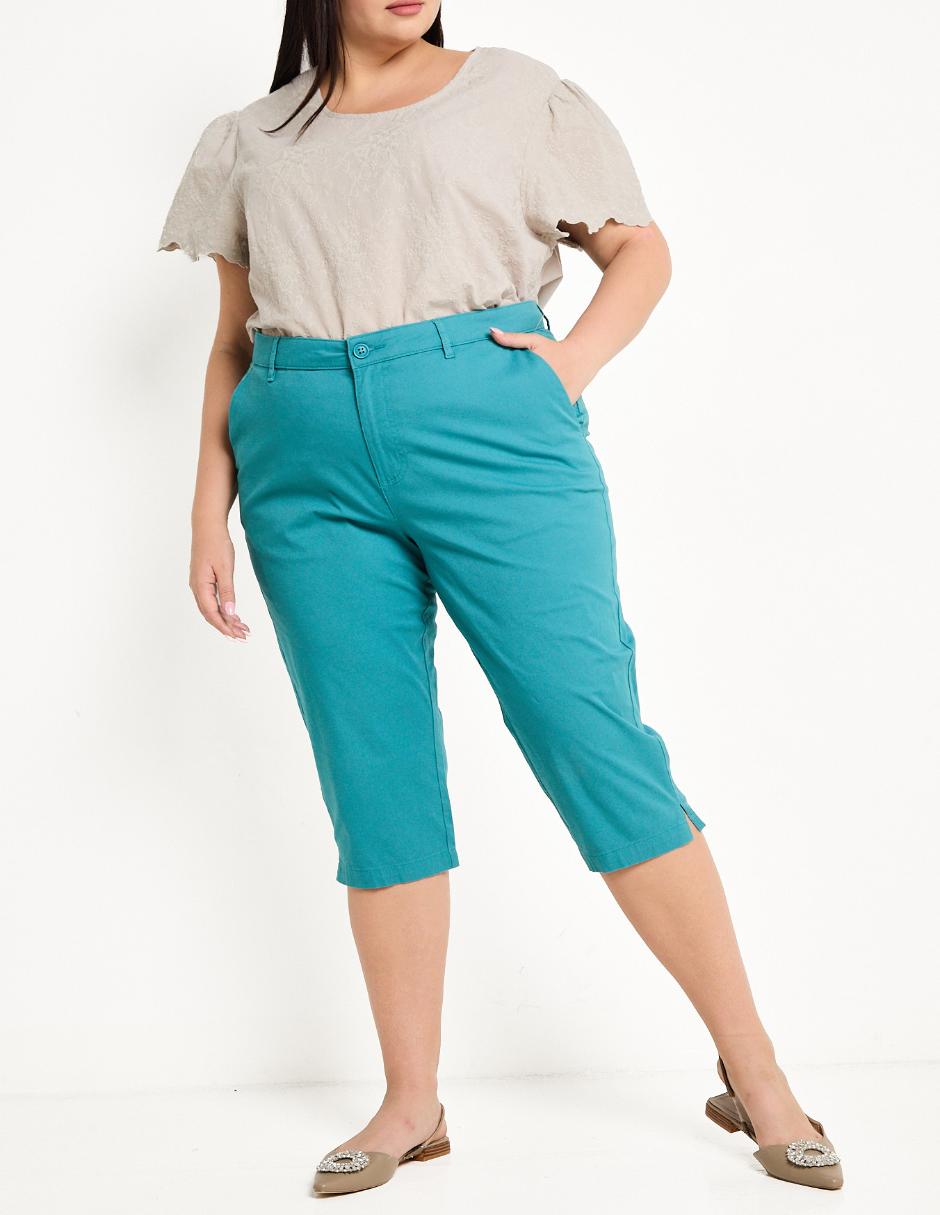 Pantalón capri regular para mujer Pantalón capri regular para mujer