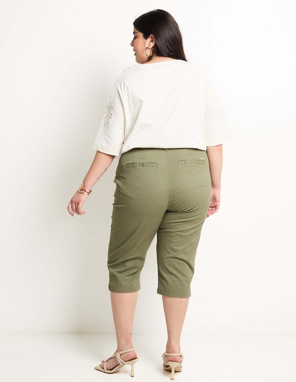 Pantalón capri regular para mujer 2