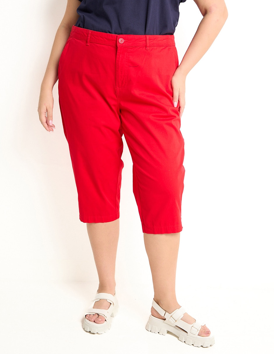 Pantalón capri regular para mujer Pantalón capri regular para mujer