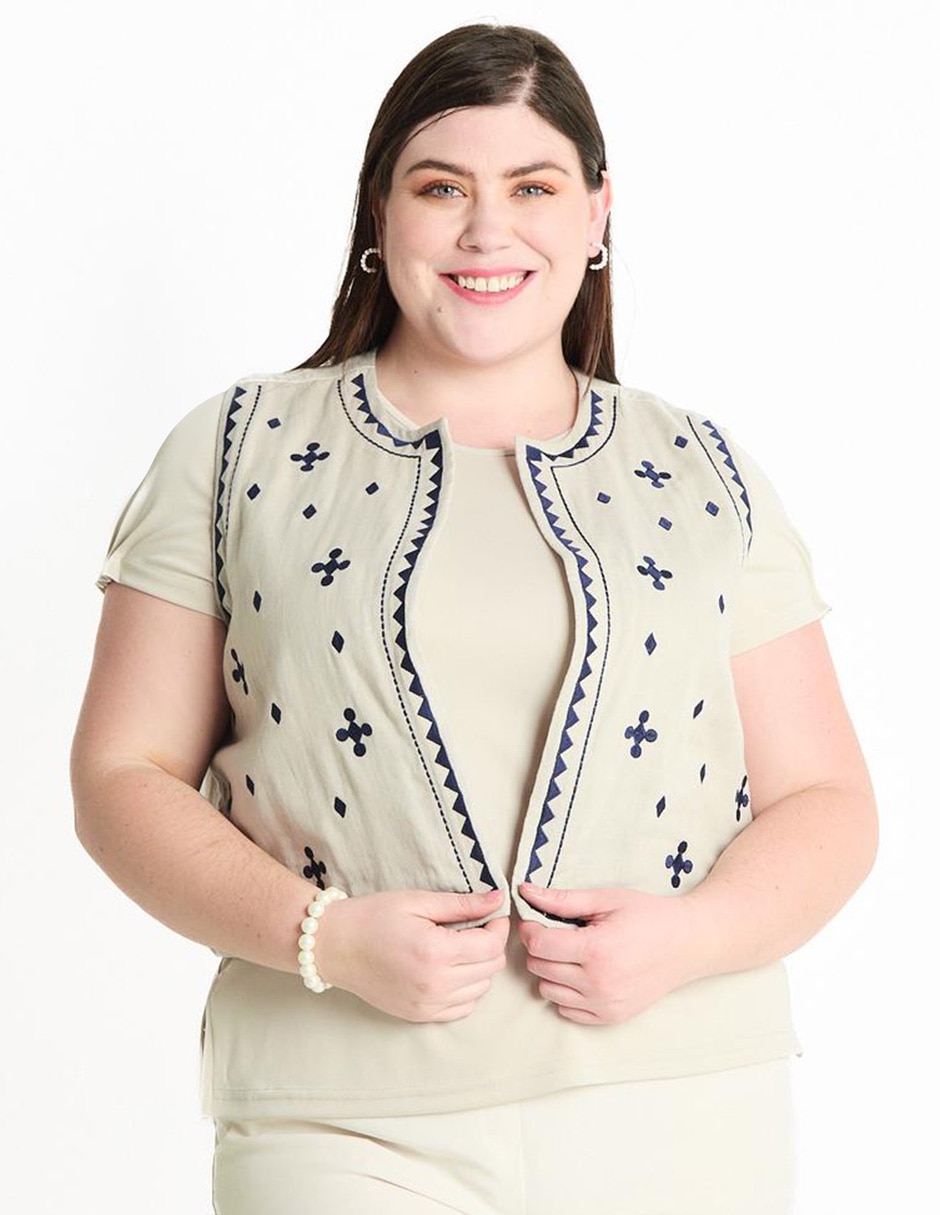 Roman Fashion Chalecos Suburbia Dama Blazer Chaleco Cafe Chaleco