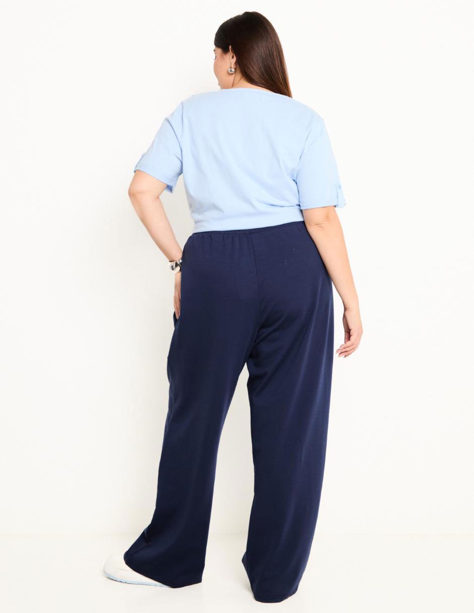 Pants amplio con elástico para mujer 2