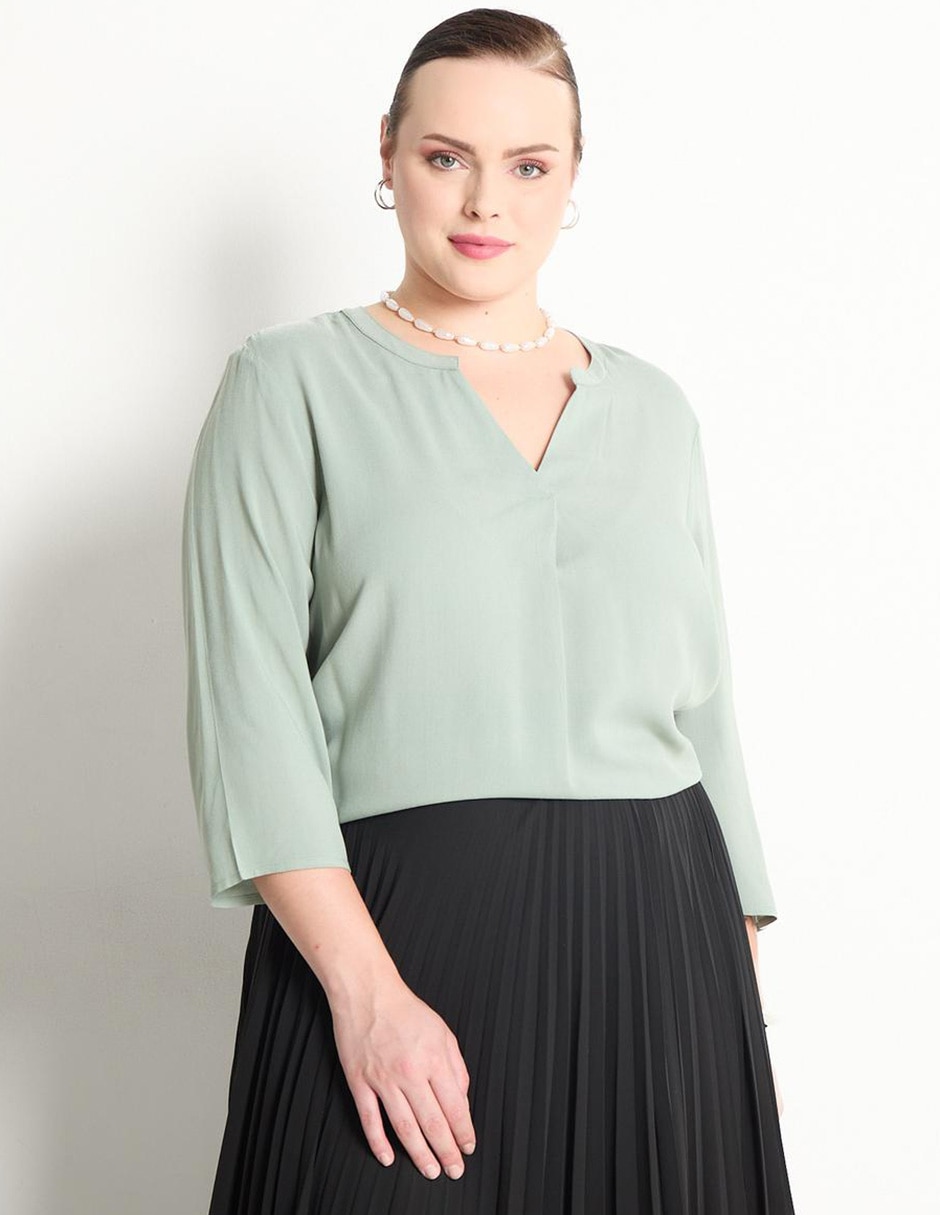 Blusa manga 3/4 para mujer