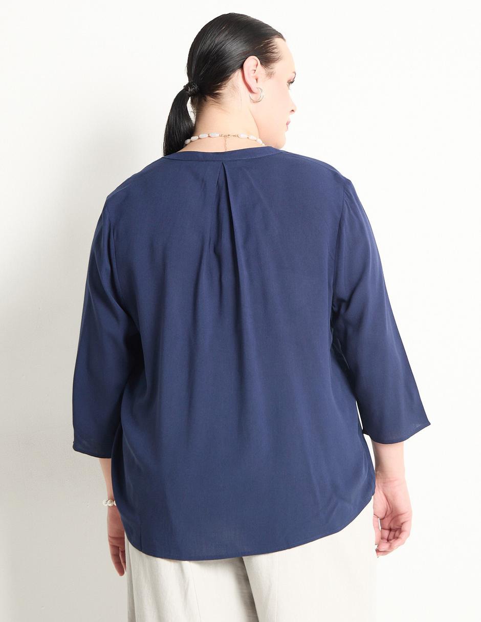 BLUSA COMX25012-06 CO, 44, AZUL MARINO